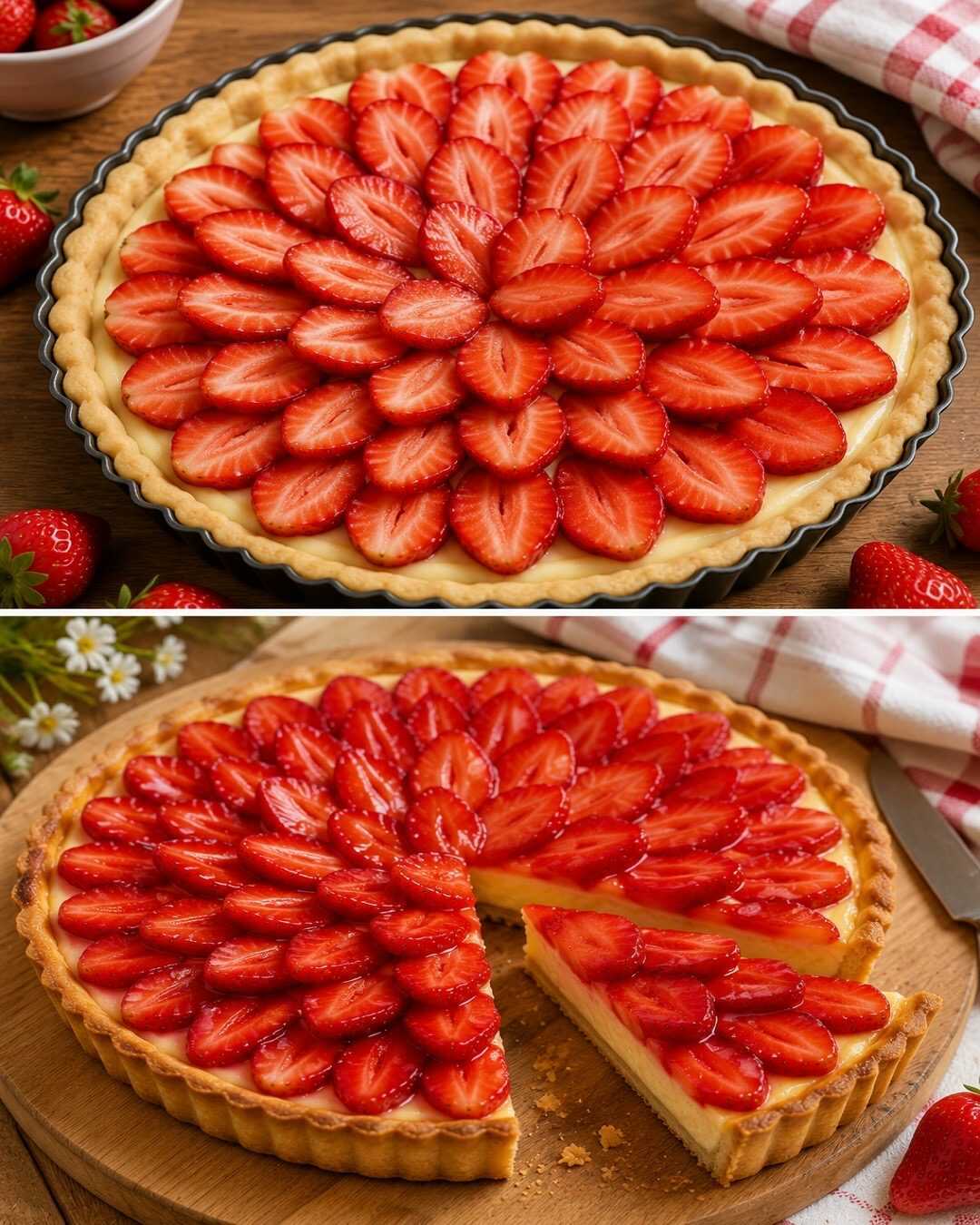 🍓 Tarte aux fraises maison : fraîche, gourmande et facile
