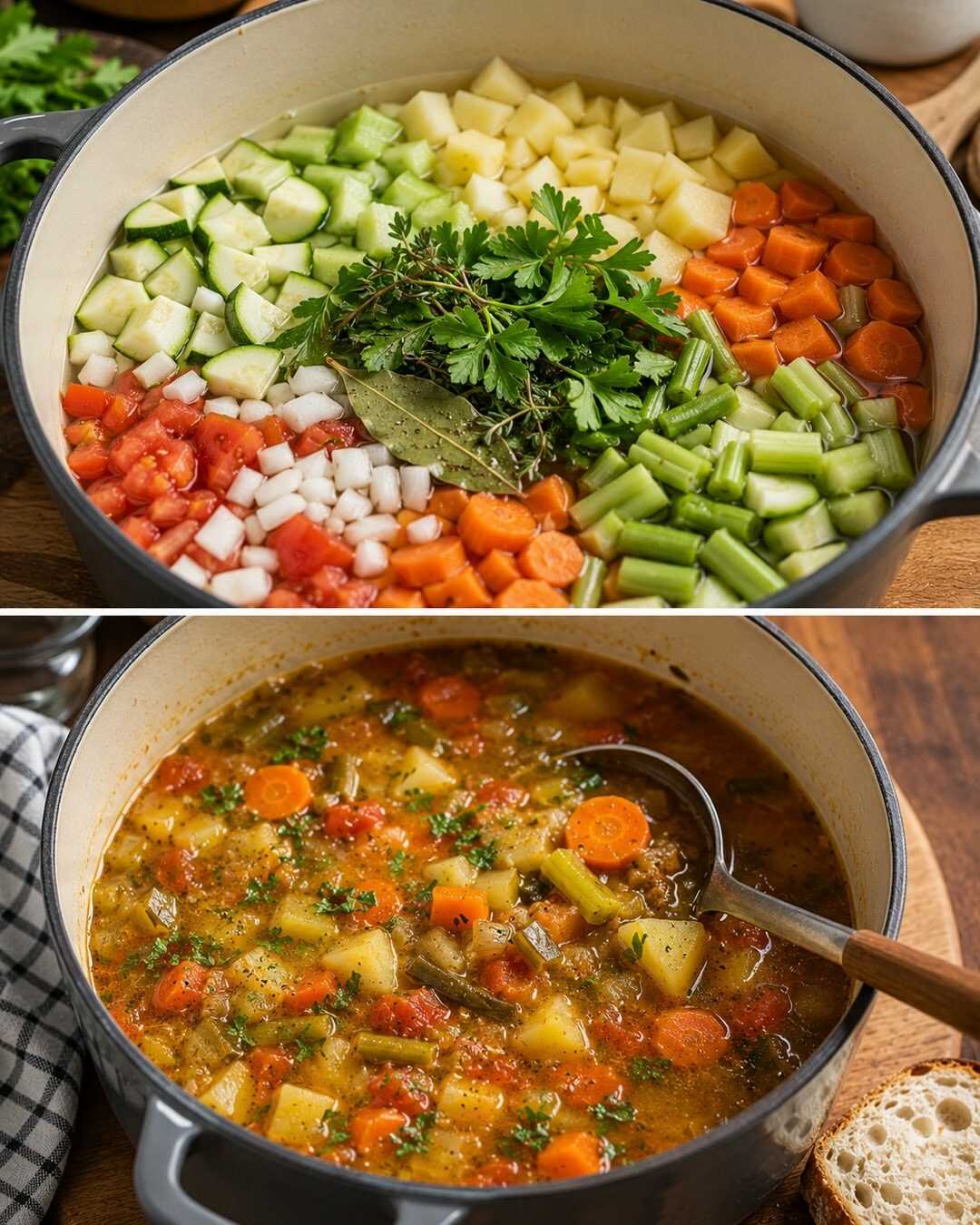 🥣 Soupe de légumes maison, réconfortante et pleine de saveurs