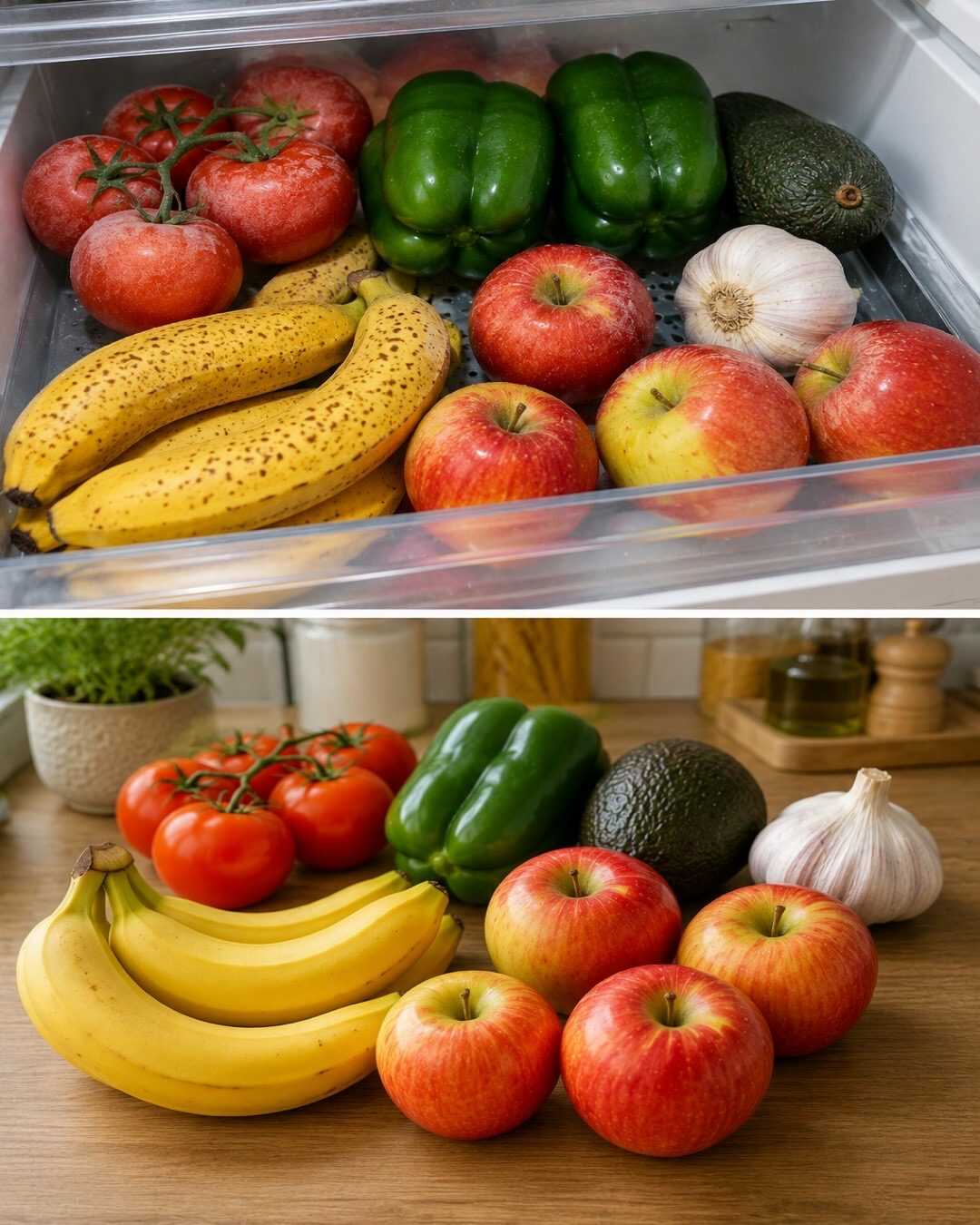 🍎 Les aliments qu&rsquo;il ne faut jamais conserver au réfrigérateur
