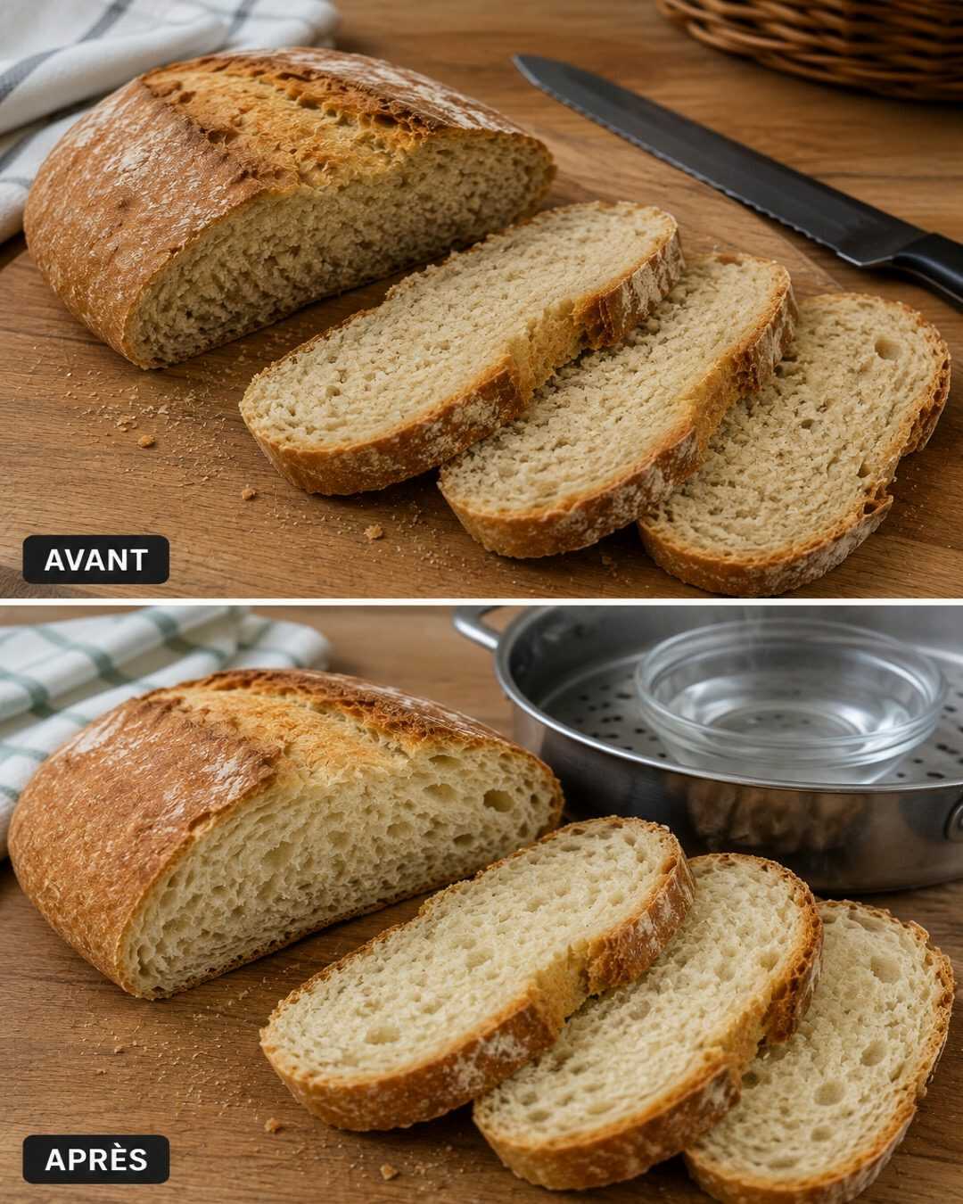 🍞 Comment redonner du moelleux au pain rassis