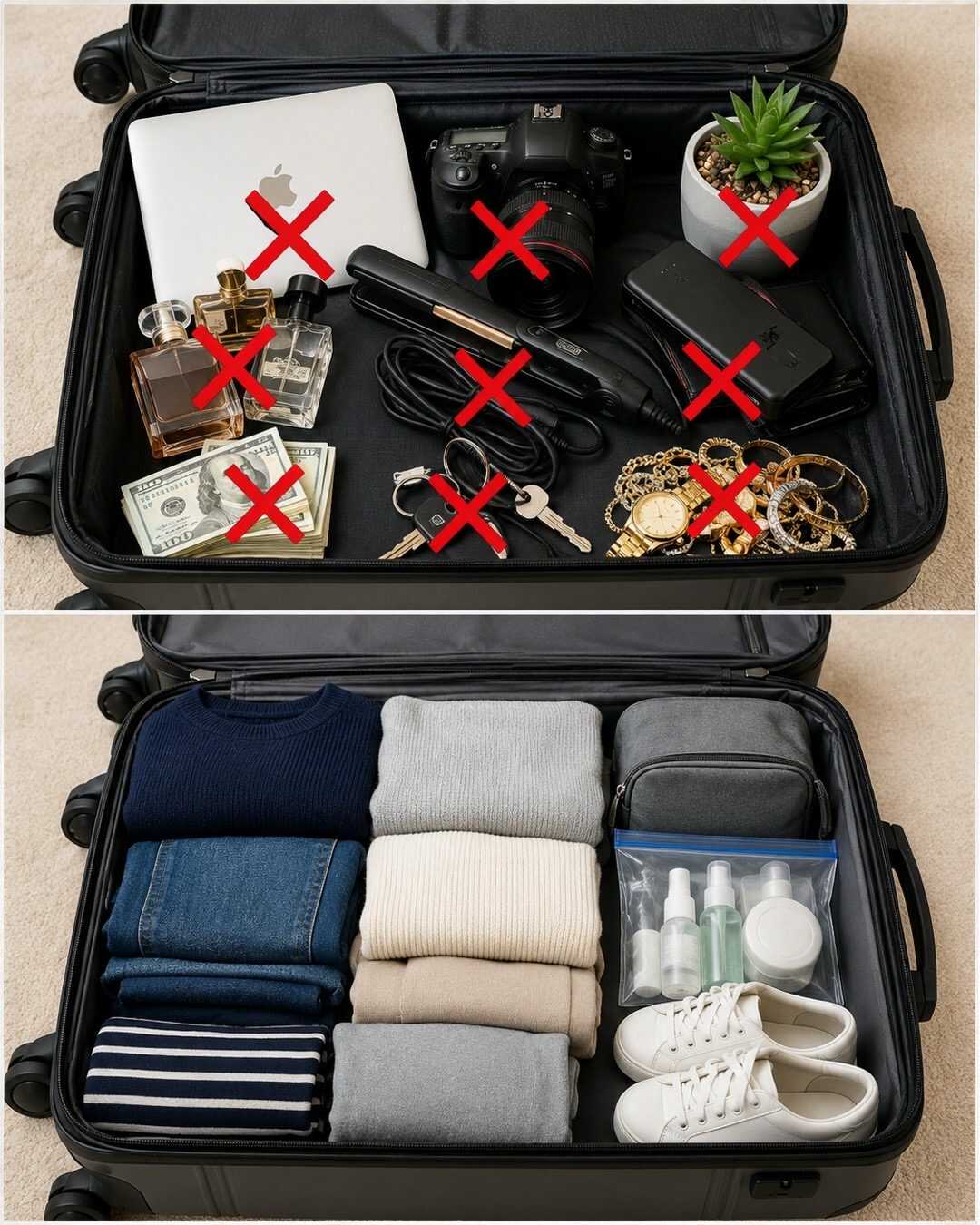 ✈️ Les objets que vous ne devriez jamais mettre dans une valise en soute