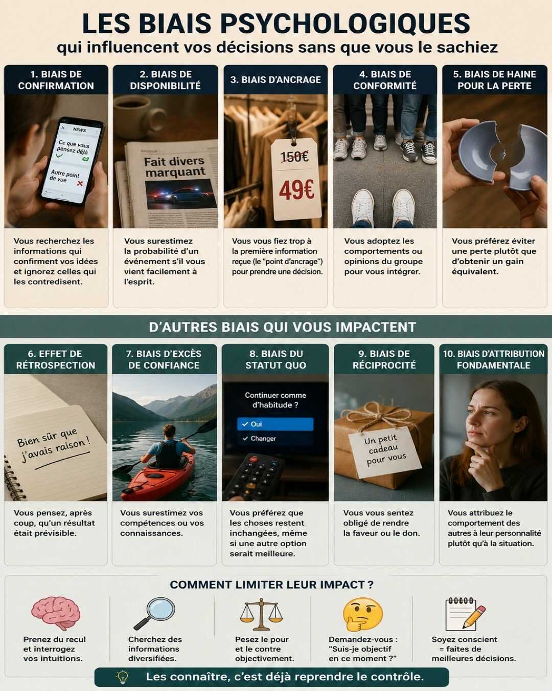 🧠 Les biais psychologiques qui influencent vos décisions sans que vous le sachiez