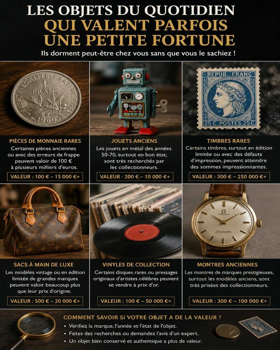 🪙 Les objets du quotidien qui valent parfois une petite fortune