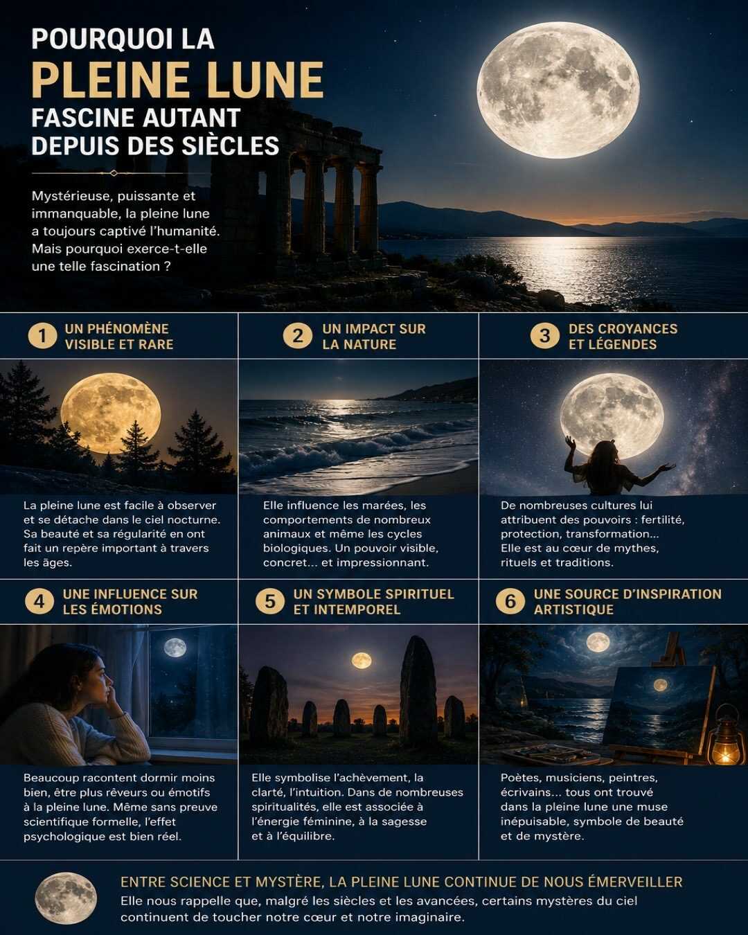 🌙 Pourquoi la pleine lune fascine autant depuis des siècles
