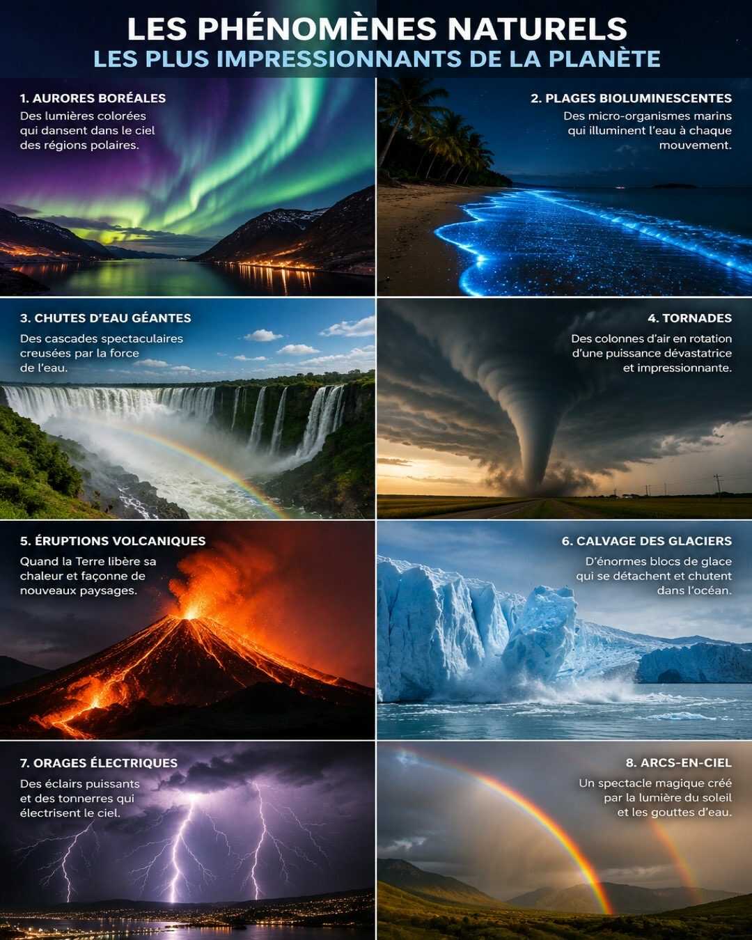 🌊 Les phénomènes naturels les plus impressionnants de la planète