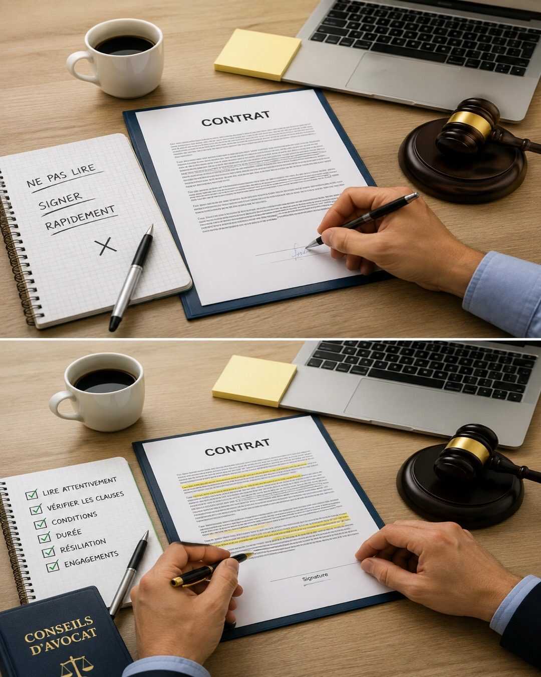 Les conseils d&rsquo;avocats pour éviter les erreurs les plus courantes lors de la signature d&rsquo;un contrat