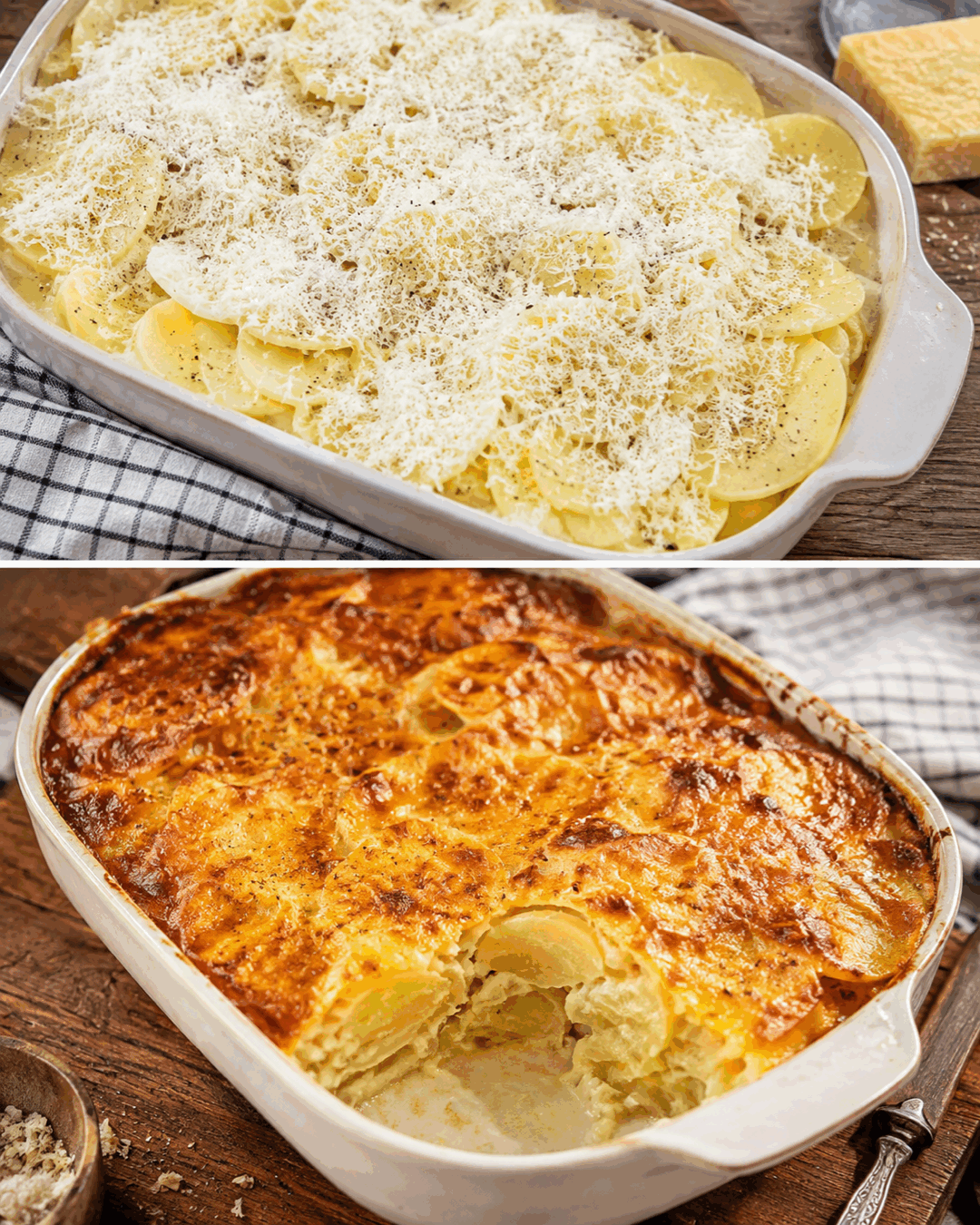 Gratin de pommes de terre au pecorino fondant le plat romain qui change tout
