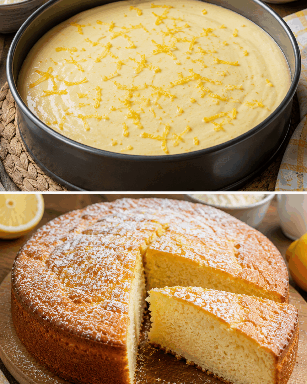 Gâteau ricotta-citron moelleux qui fait craquer toute la famille