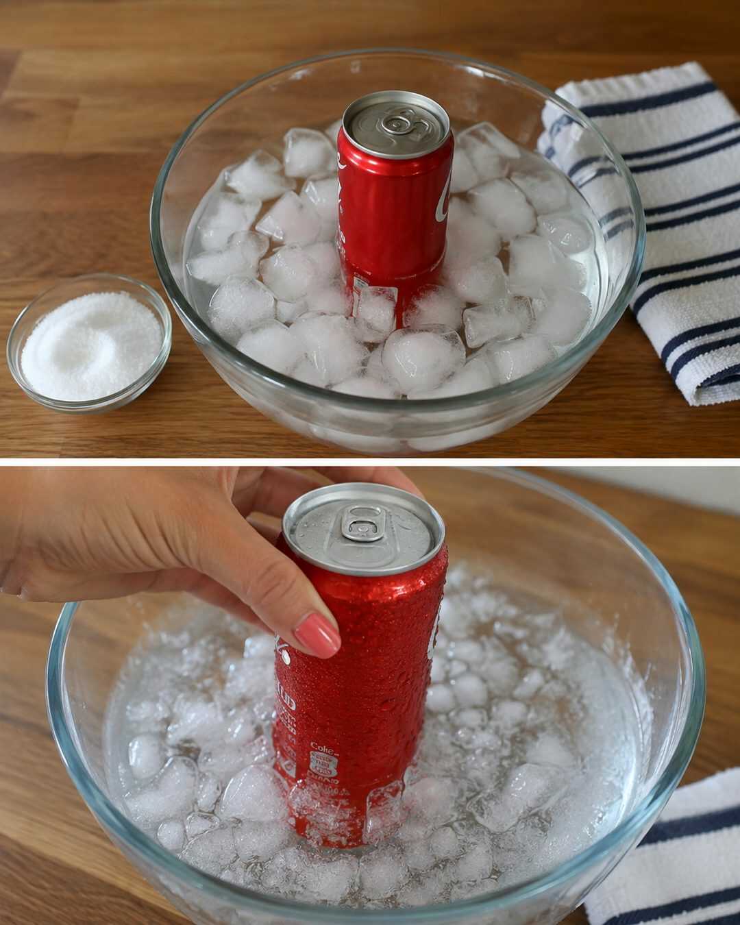 L&rsquo;astuce pour refroidir une boisson en quelques minutes seulement