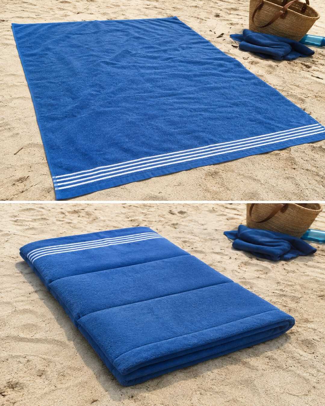 Le pliage malin qui transforme une serviette en matelas confortable