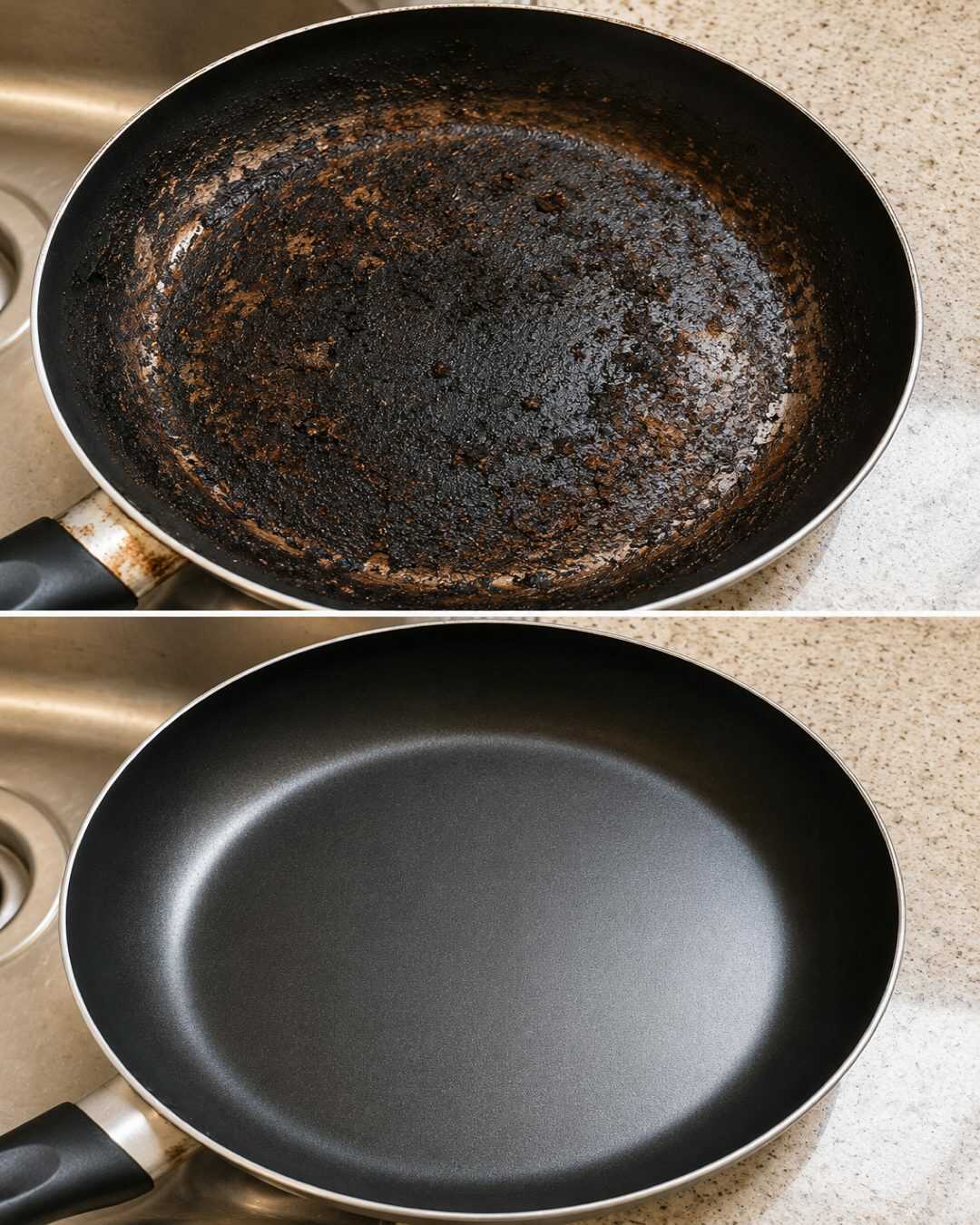 La méthode simple pour récupérer une poêle brûlée sans effort