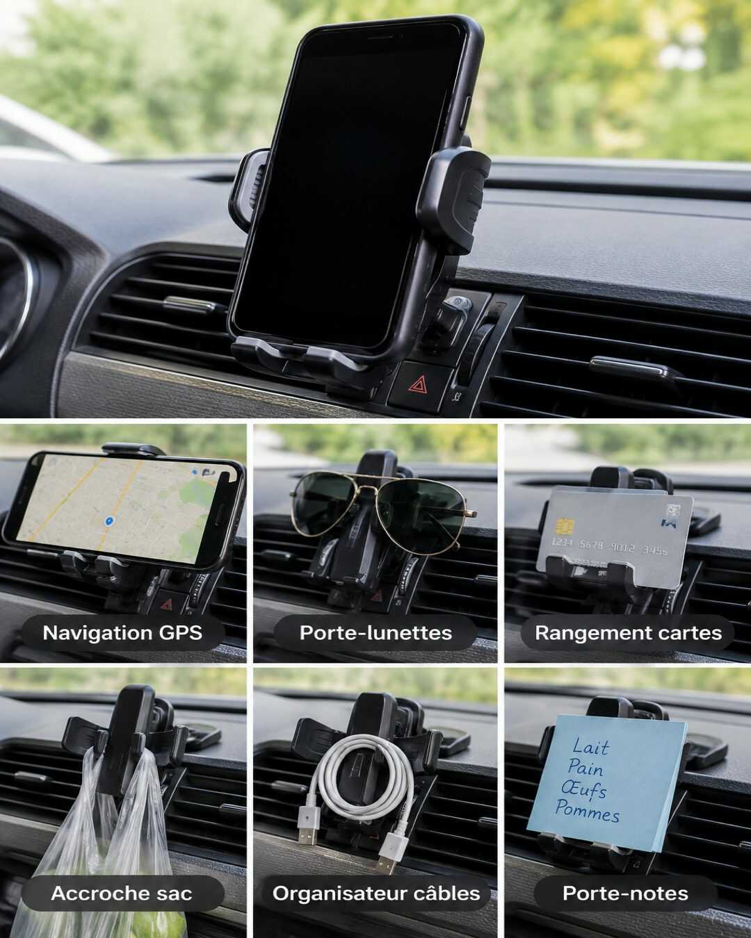 Comment transformer un support de téléphone de voiture en accessoire multifonction