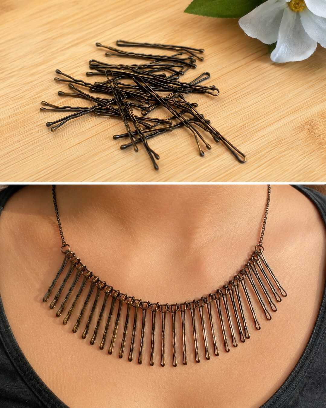 Transformez de simples épingles à cheveux en un collier tendance en moins de 5 minutes
