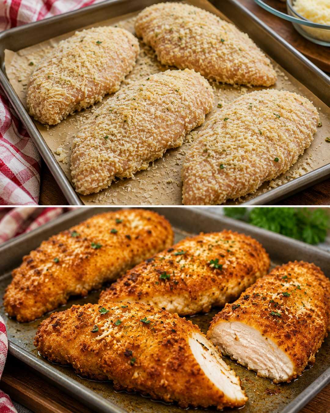 Le poulet croustillant au parmesan qui rivalise avec celui des restaurants