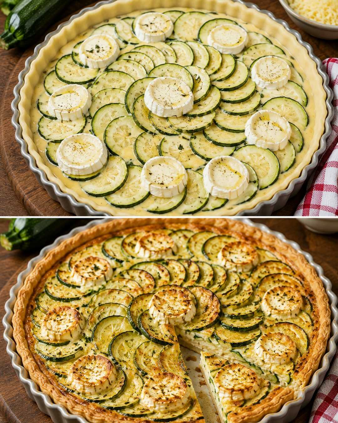 La tarte aux courgettes et au chèvre fondante qui fait aimer les légumes