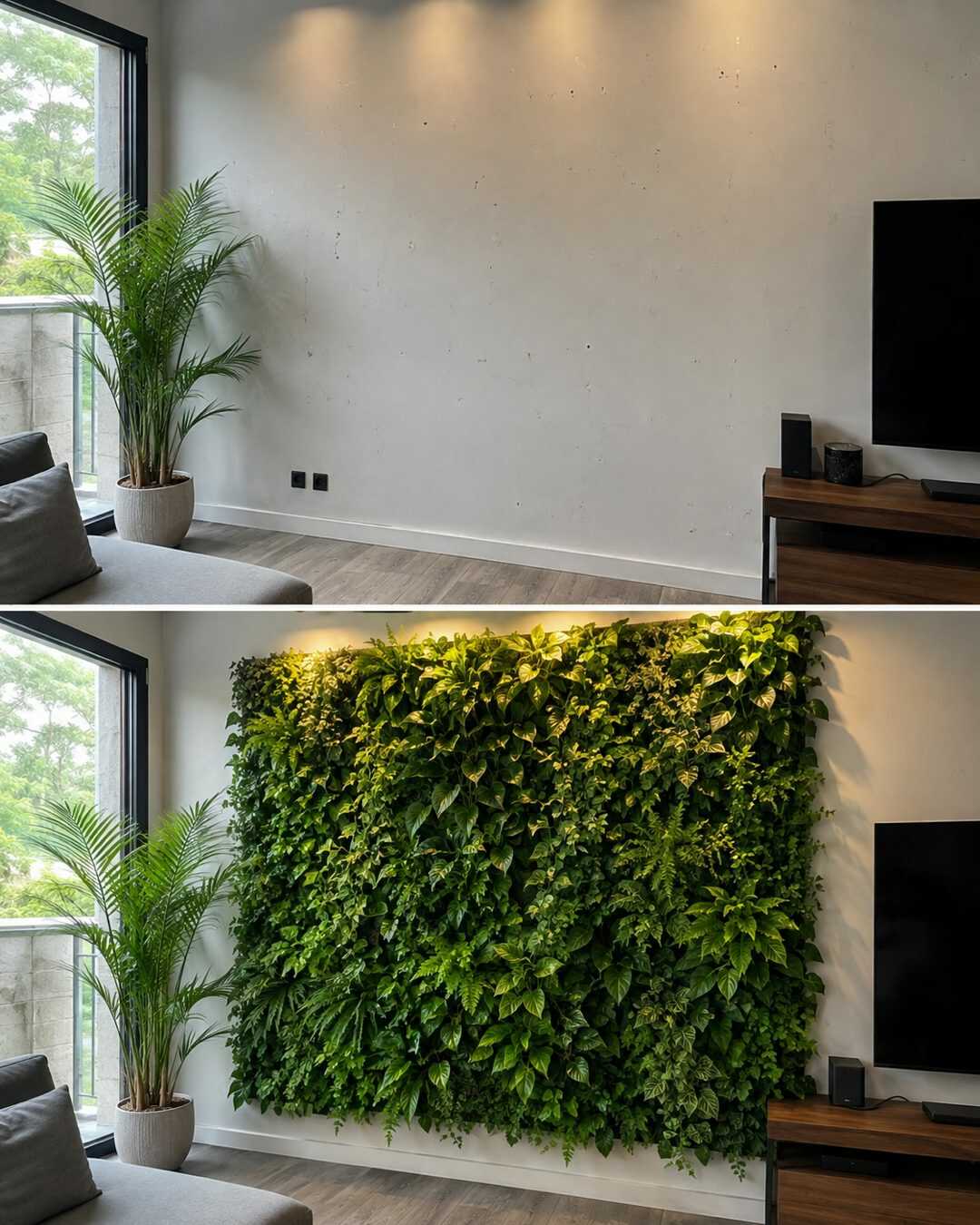 Comment créer un mur végétal intérieur qui reste magnifique toute l&rsquo;année avec très peu d&rsquo;entretien