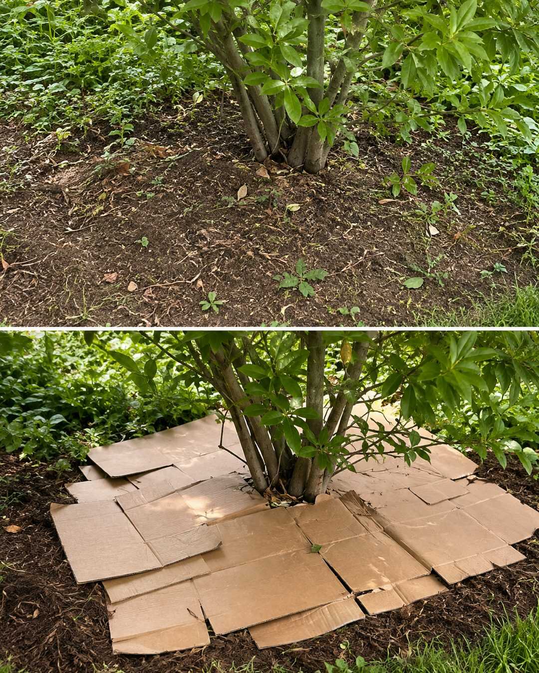 Pourquoi les jardiniers déposent du carton au pied des plantations avant l&rsquo;automne