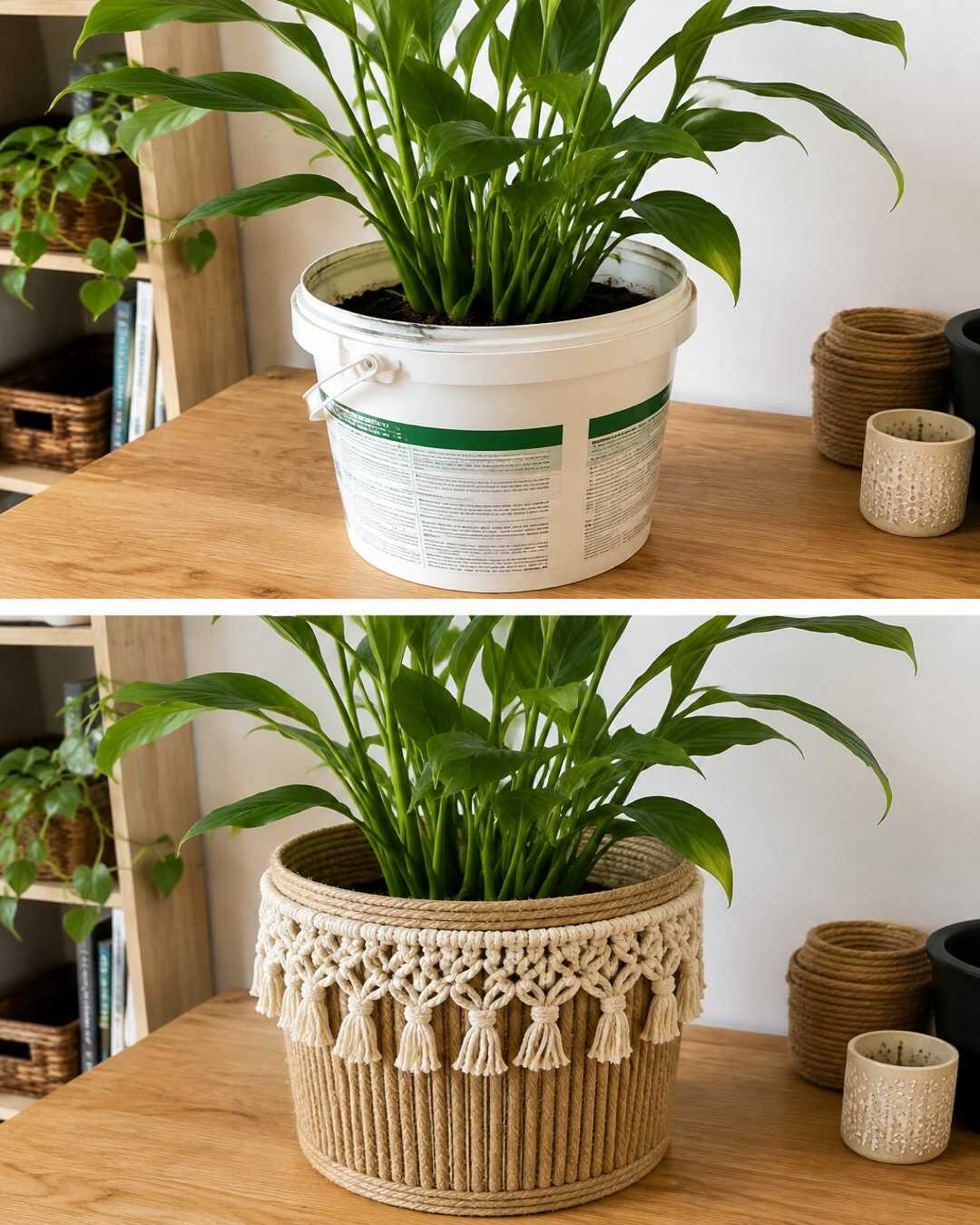 Comment fabriquer un cache-pot design avec des objets que vous alliez jeter