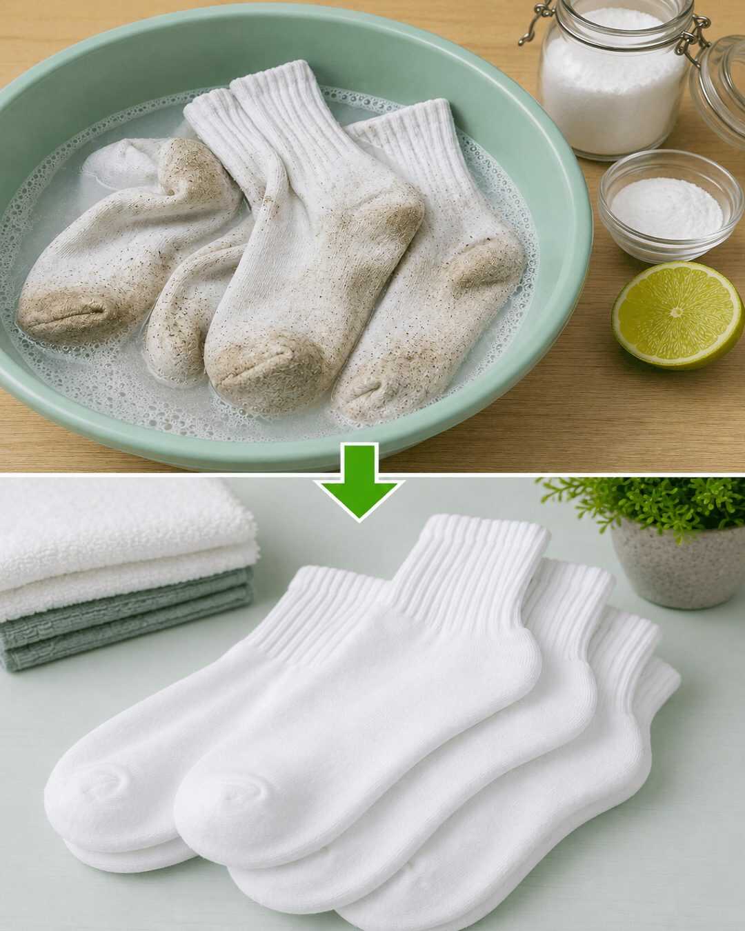 Grâce à cette astuce simple, vos chaussettes blanches retrouveront leur blancheur d&rsquo;origine