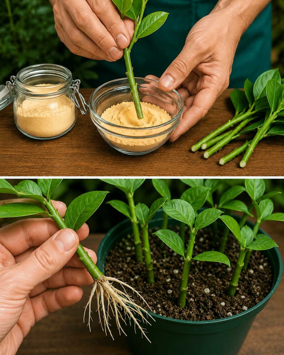 Comment obtenir des boutures aux racines solides en utilisant un ingrédient de cuisine