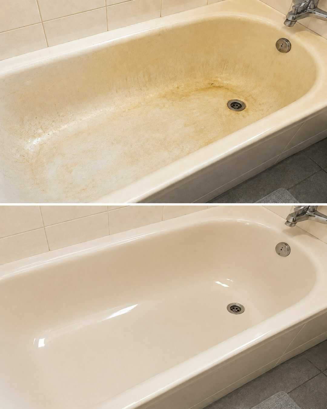Voici comment redonner à une baignoire jaunie sa blancheur et son éclat.