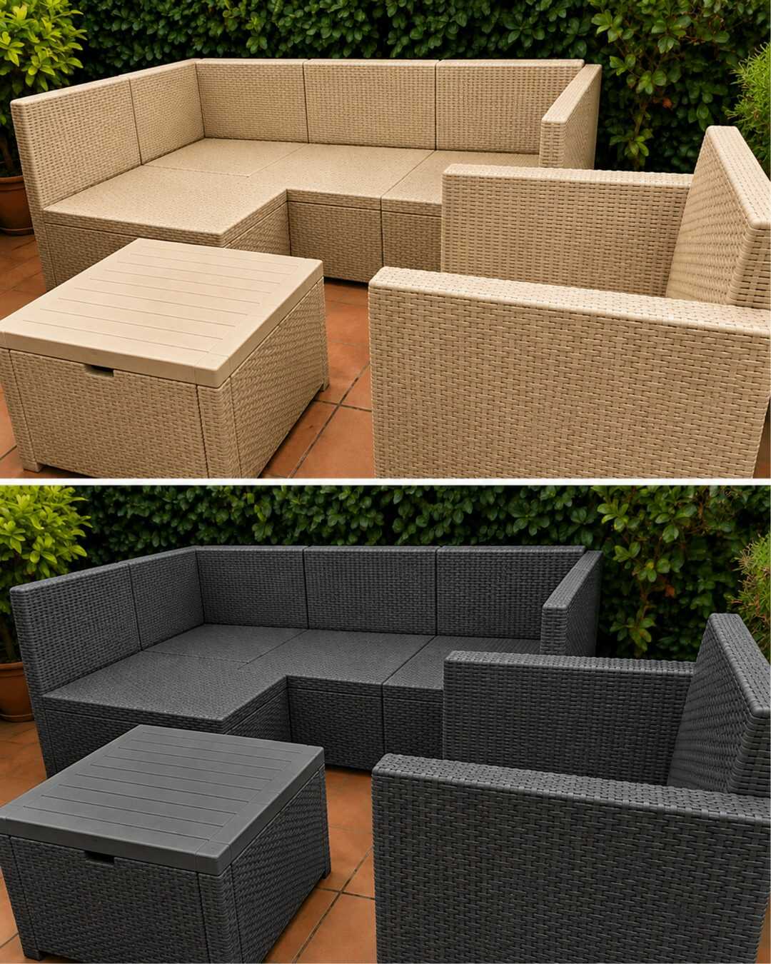 Cette méthode toute simple redonne aux meubles de jardin en résine leur aspect d’origine