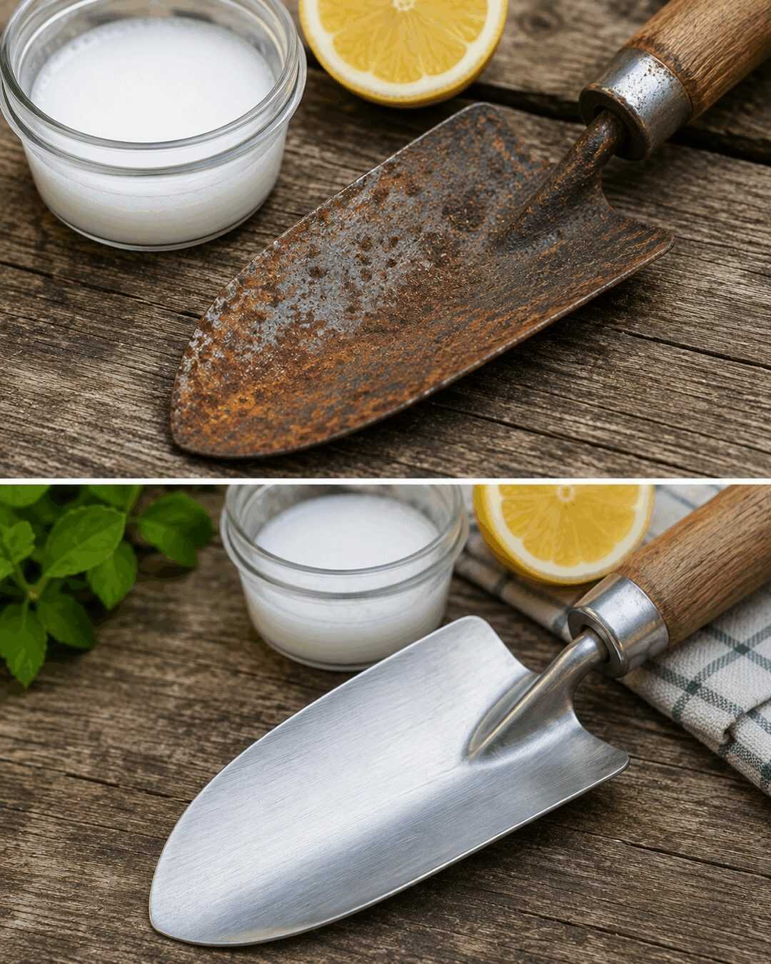 Cette astuce simple élimine les taches de rouille sur les outils de jardin