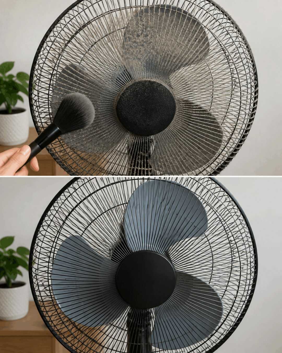 Le secret pour nettoyer les ventilateurs pleins de poussière sans les démonter.