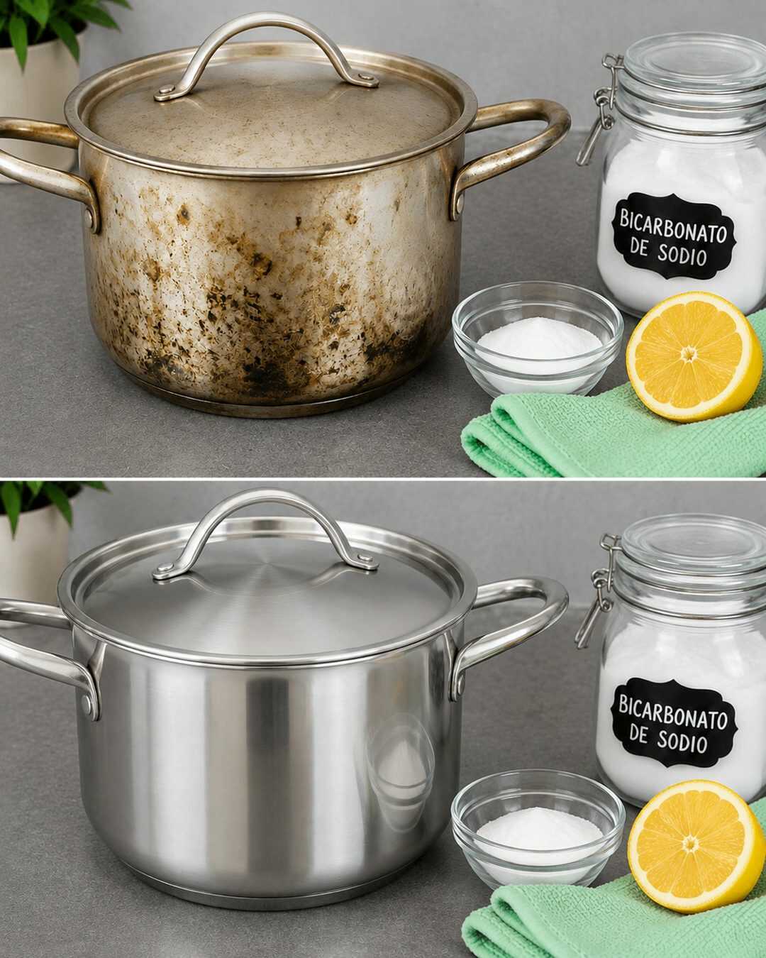 Cette astuce simple redonne de l’éclat aux casseroles en acier inoxydable