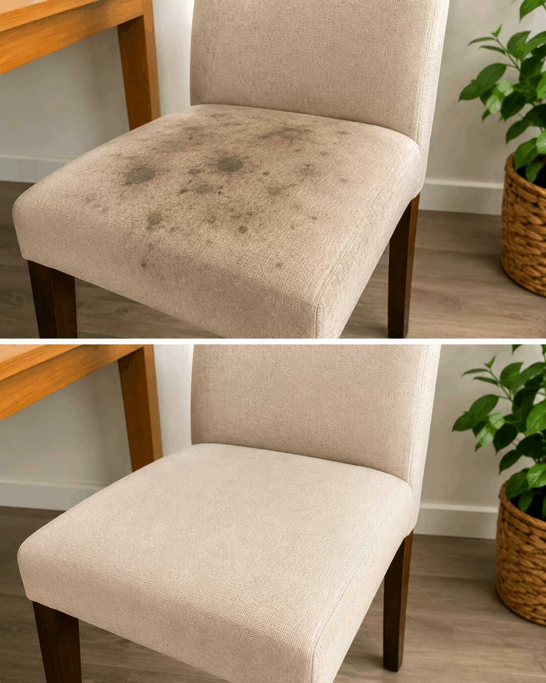 Voici comment nettoyer des chaises rembourrées pleines de taches sans avoir à changer le tissu