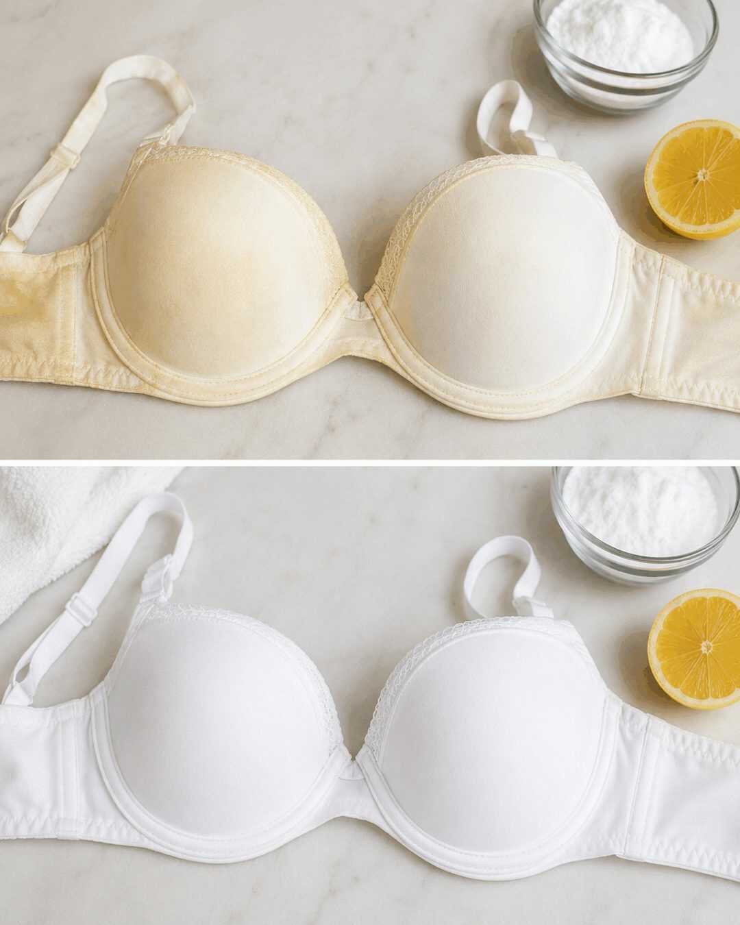 L’astuce qui redonne sa blancheur à un soutien-gorge jauni sans abîmer le tissu