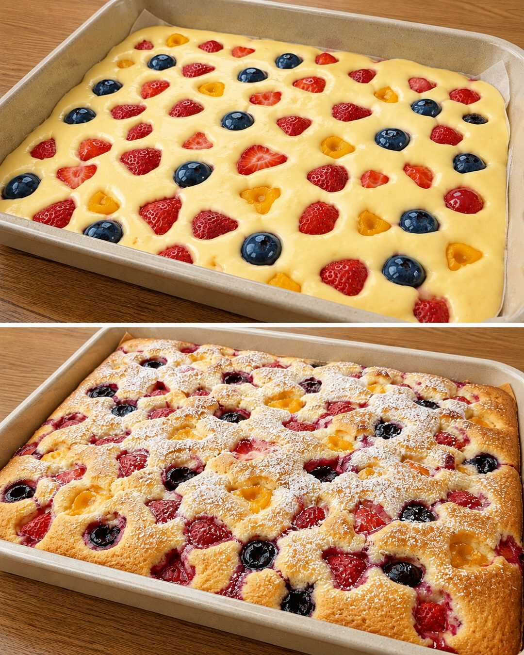 Bublanina maison moelleuse aux fruits : une recette polyvalente et inratable, toujours réussie.