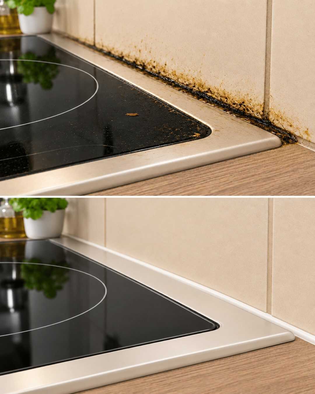 ✨ **L’astuce redoutable pour éliminer la saleté incrustée dans les joints autour de la plaque de cuisson et les retrouver impeccables !**