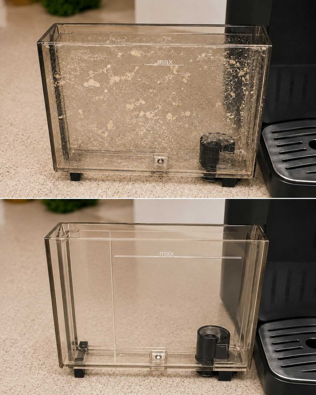 ✨ **Avec cette astuce toute simple, le réservoir de votre cafetière retrouve sa propreté et se débarrasse du calcaire et des résidus !**
