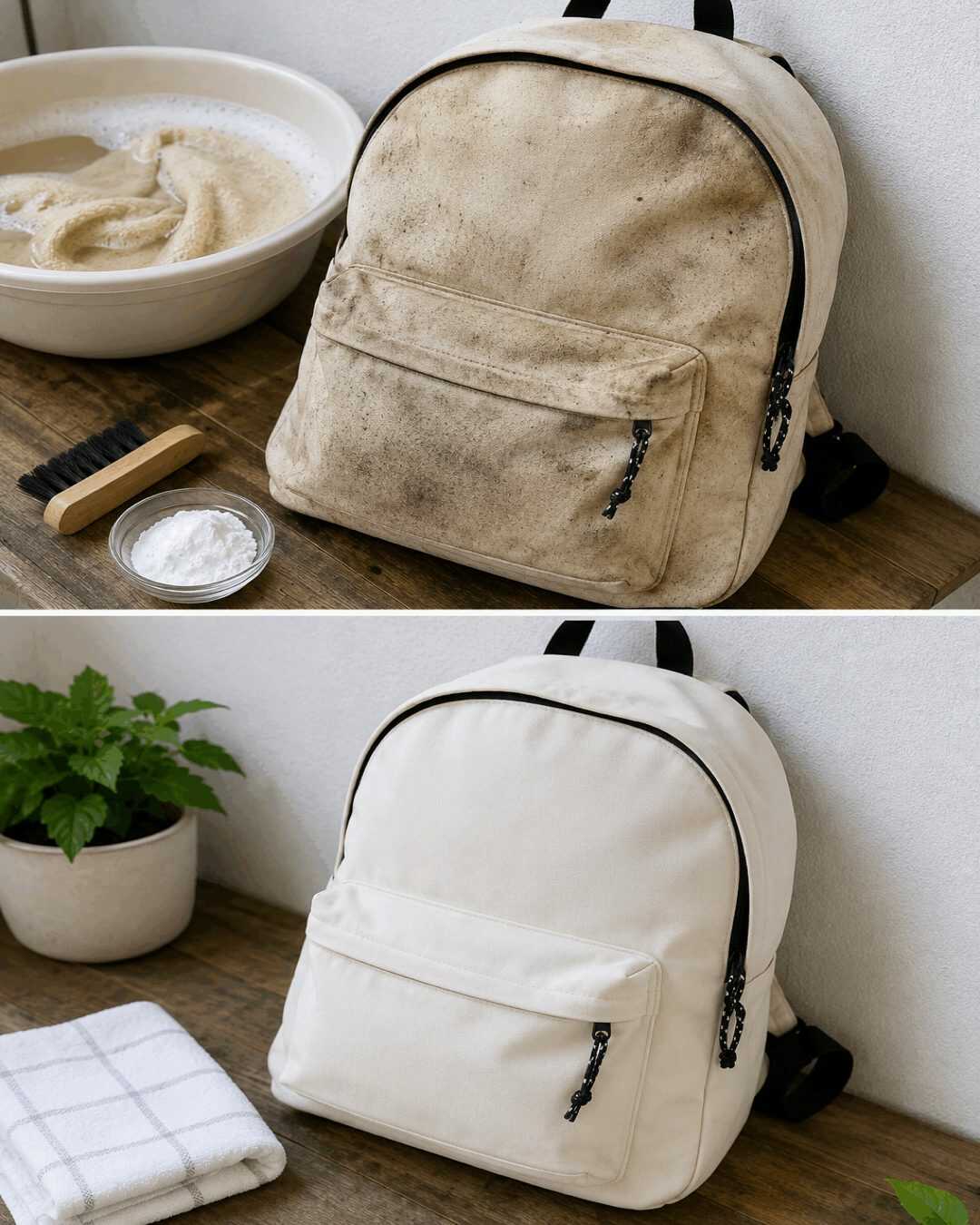 🎒✨ **L’astuce maison pour nettoyer une mochila en tissu très sale et lui redonner un aspect comme neuf !**