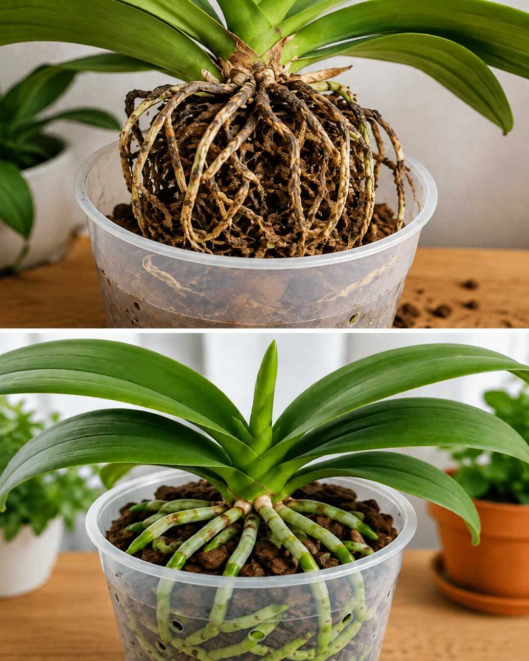 🌱✨ **Voici comment sauver une plante aux racines abîmées et stimuler naturellement l’apparition de nouvelles pousses !**