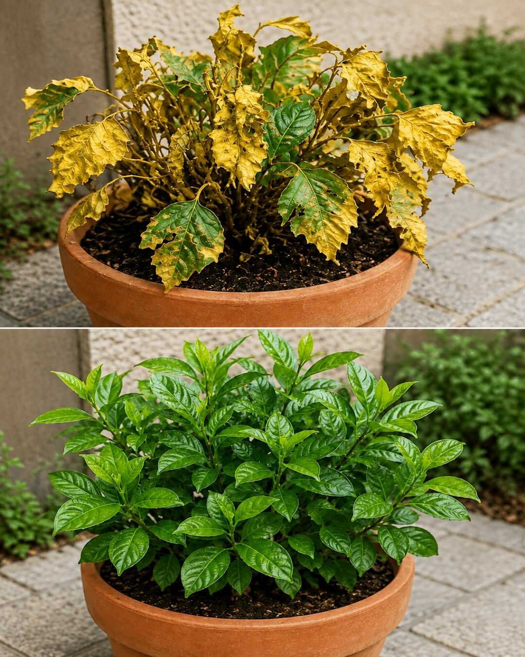 🌿☀️ **Voici comment sauver une plante brûlée par le soleil et l’aider à retrouver de belles feuilles vertes et vigoureuses !**