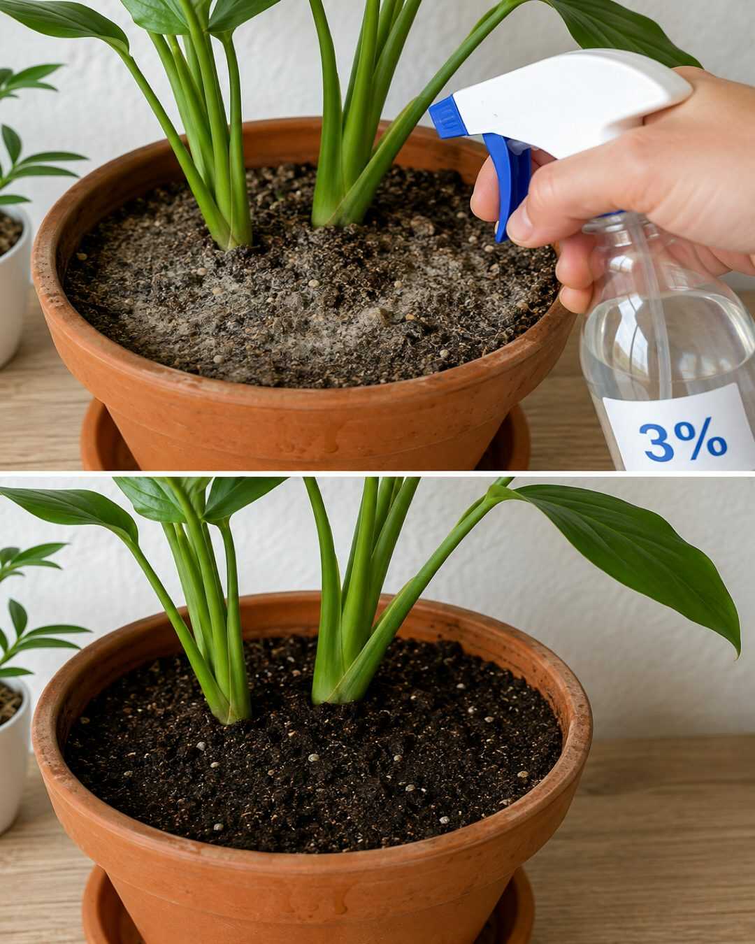Elle vaporise ce produit à 3 % sur la terre de ses plantes… voici pourquoi