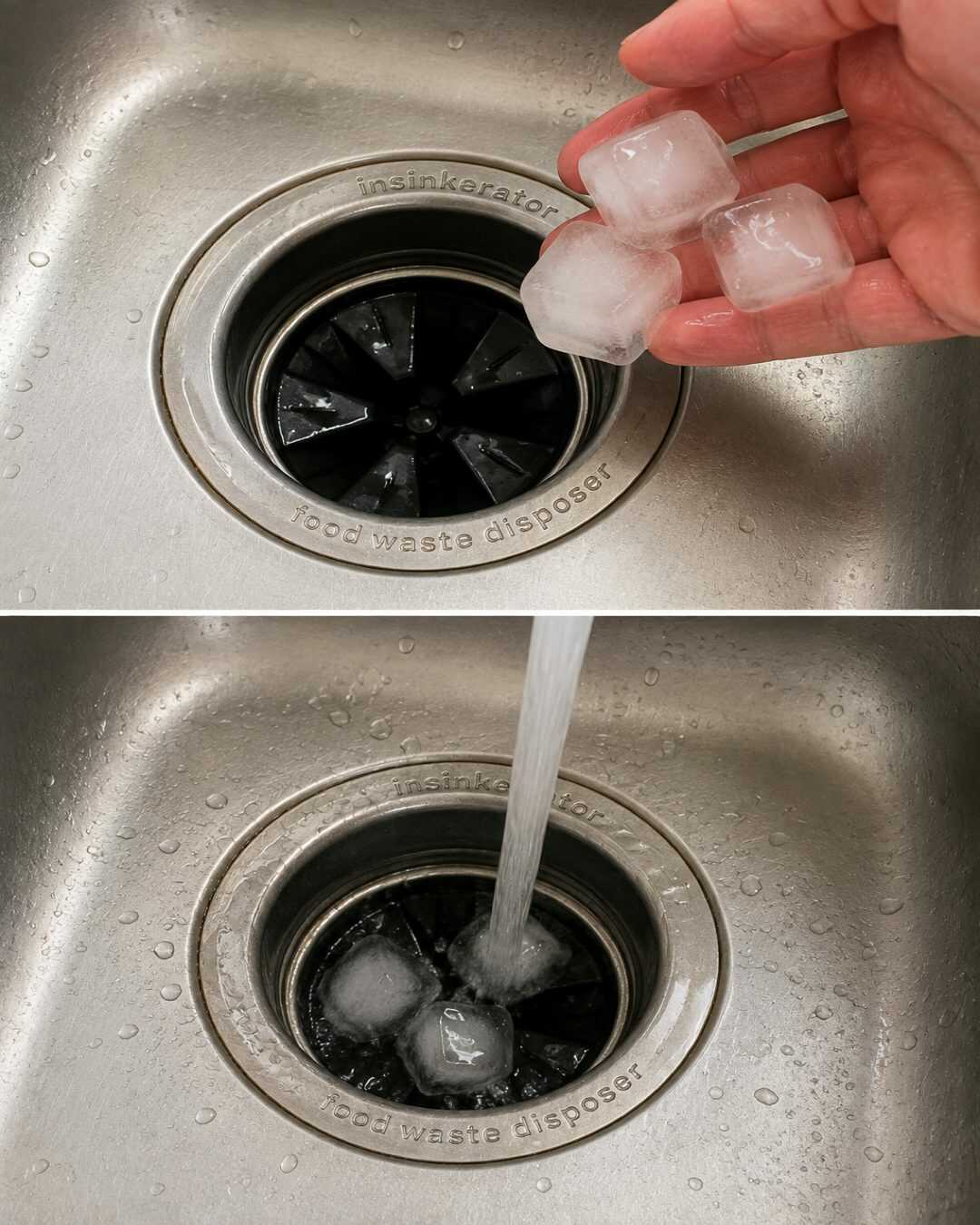 Pourquoi certaines personnes mettent des glaçons dans leur broyeur d’évier ? Voilà l’astuce