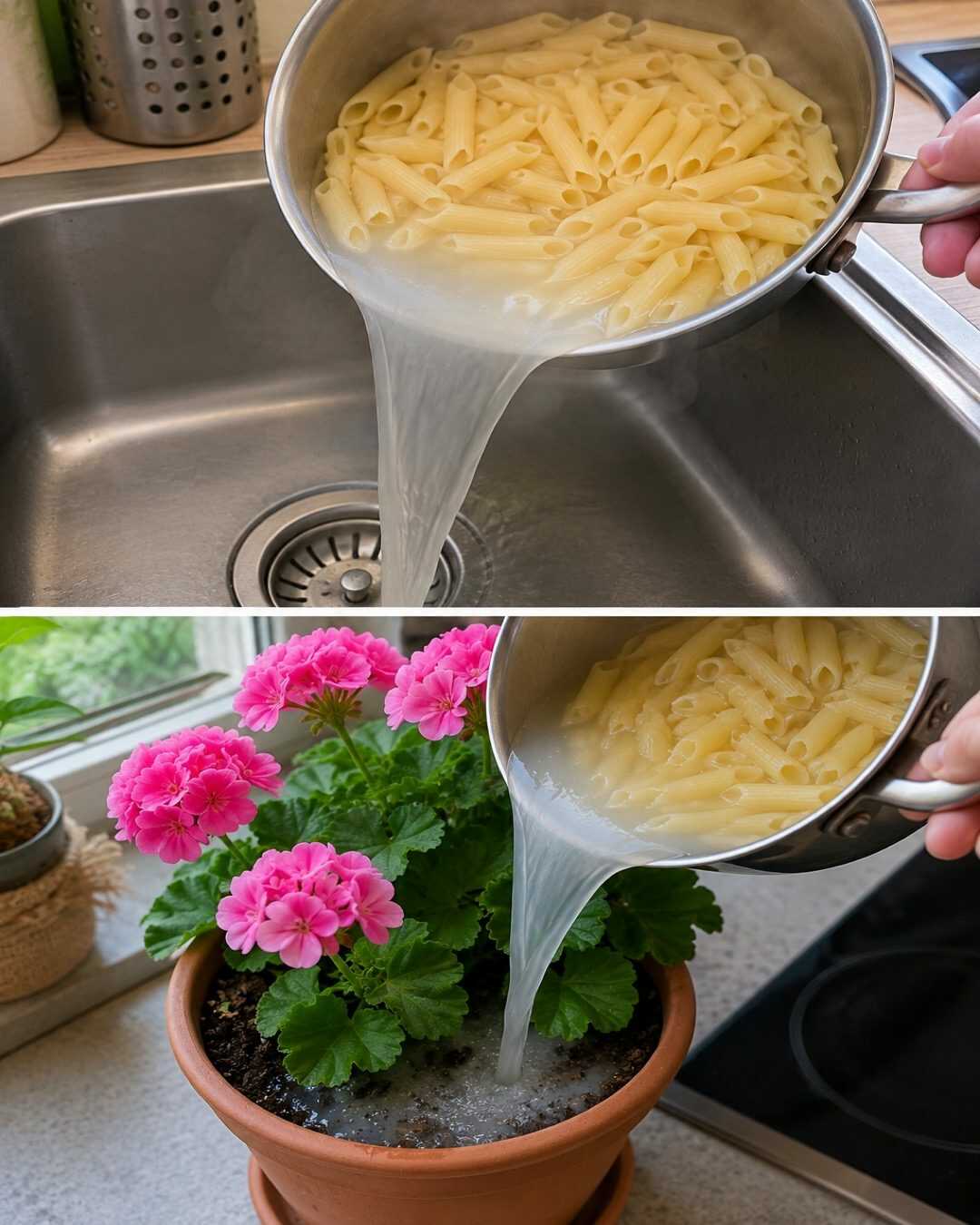 Ne jetez plus l’eau des pâtes dans l’évier : voici pourquoi vos plantes peuvent l’adorer