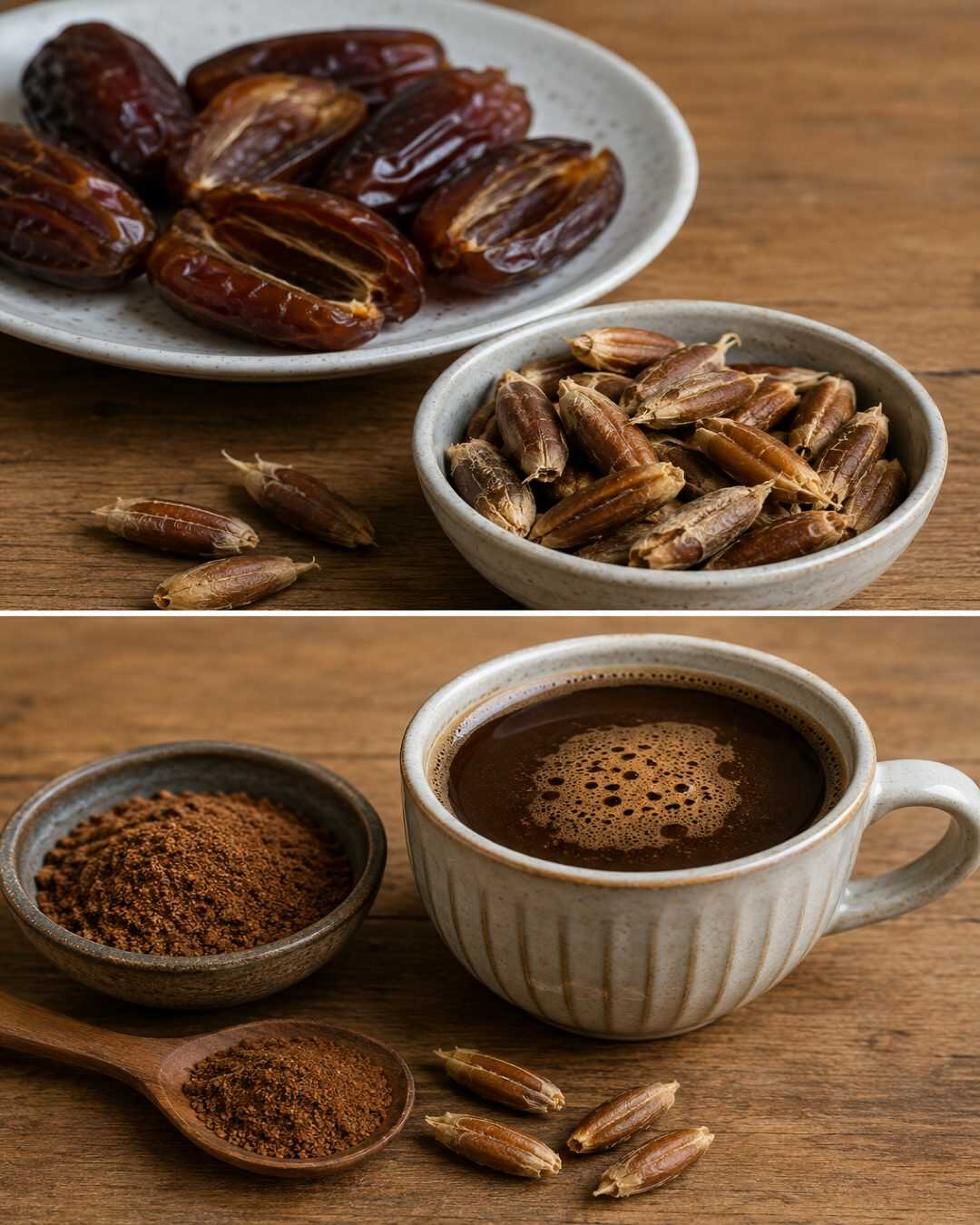 **Vous jetez cette partie des dattes ? Certains la transforment en une étonnante boisson façon café !**