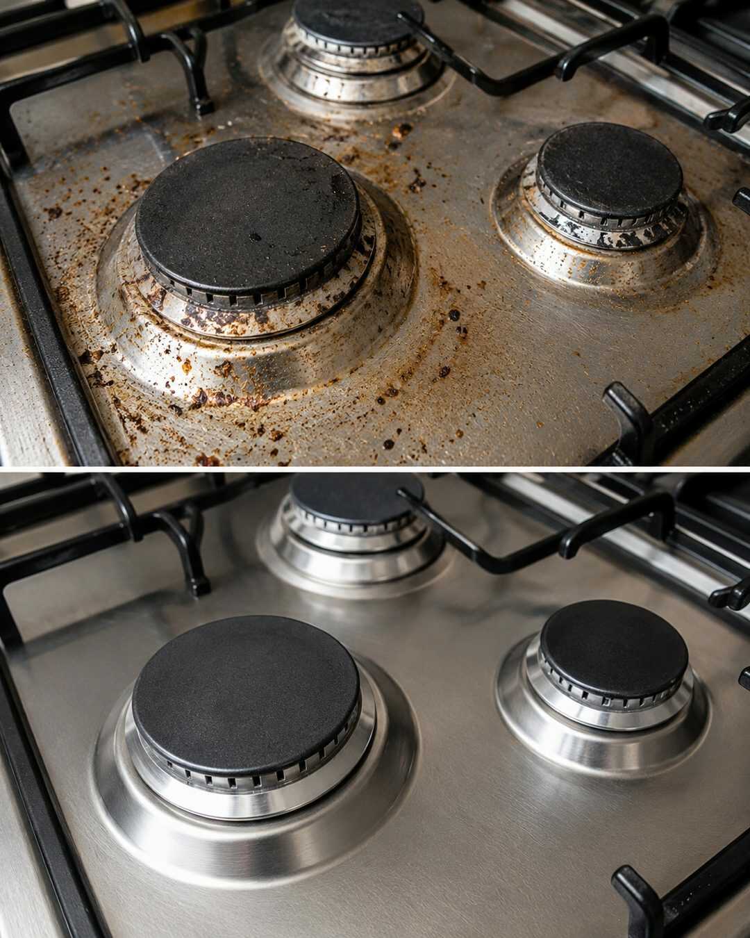 Brûleurs de gaz encrassés ? L’astuce maison pour les faire briller comme neufs