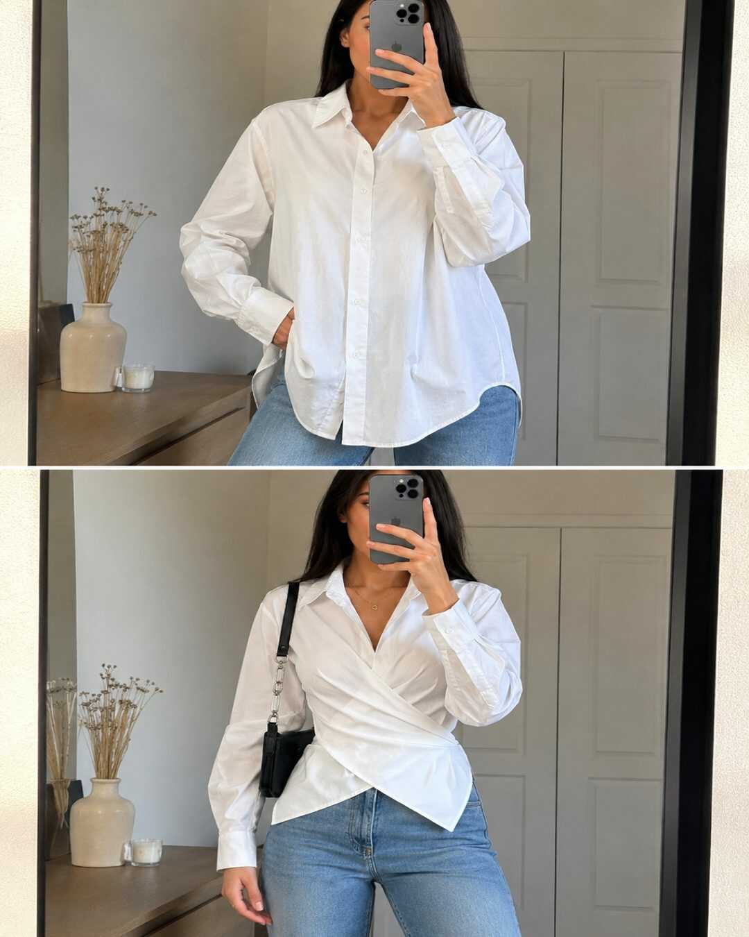 L’astuce avec une simple chemise qui transforme complètement votre tenue !
