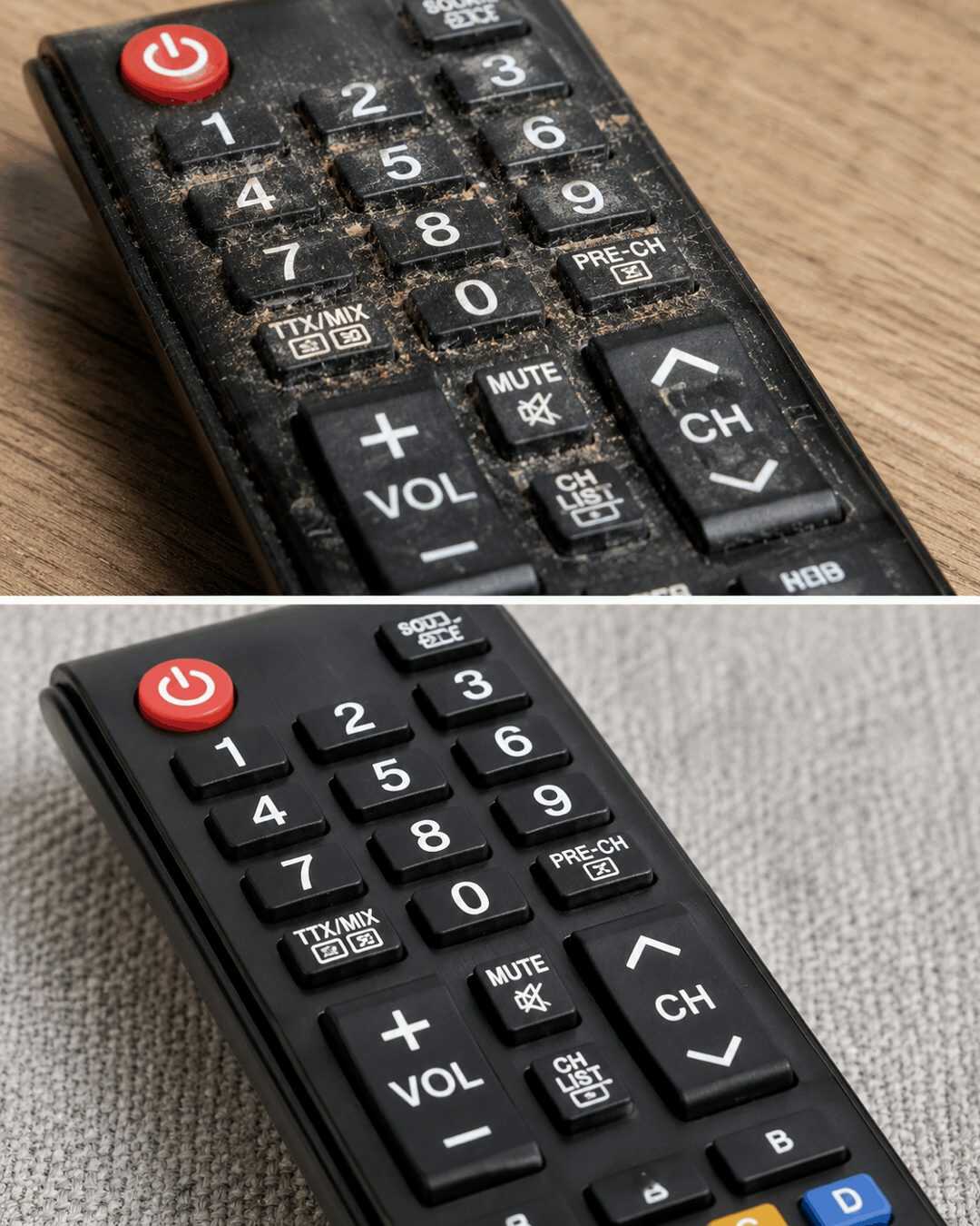 Cette astuce élimine la saleté incrustée entre les touches de la télécommande sans l’abîmer.