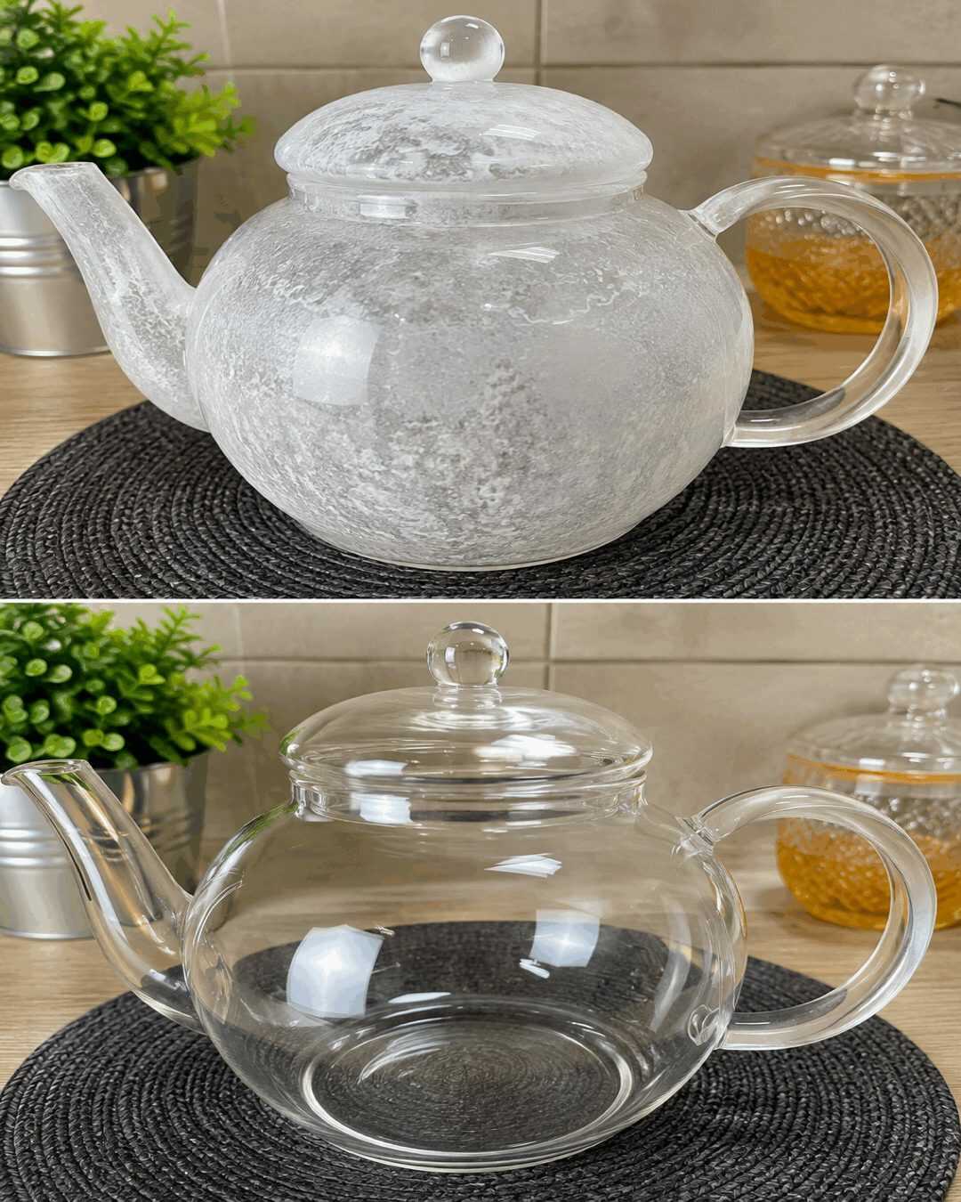 L’astuce qui élimine le calcaire d’une théière en verre et lui redonne toute sa transparence.