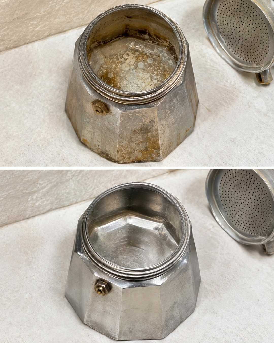 Le réservoir de votre cafetière italienne est plein de dépôts ? Essayez cette astuce simple