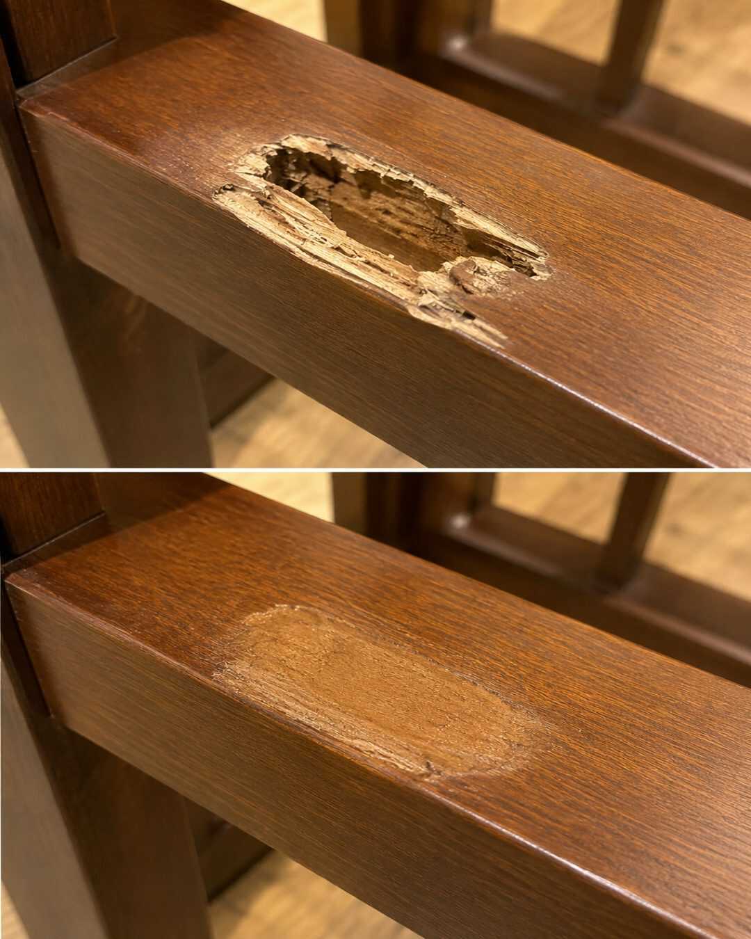 L’astuce à 0 € avec de la sciure pour réparer le bois