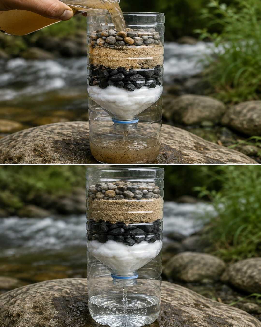 Comment fabriquer un filtre à eau d’urgence avec quelques matériaux simples