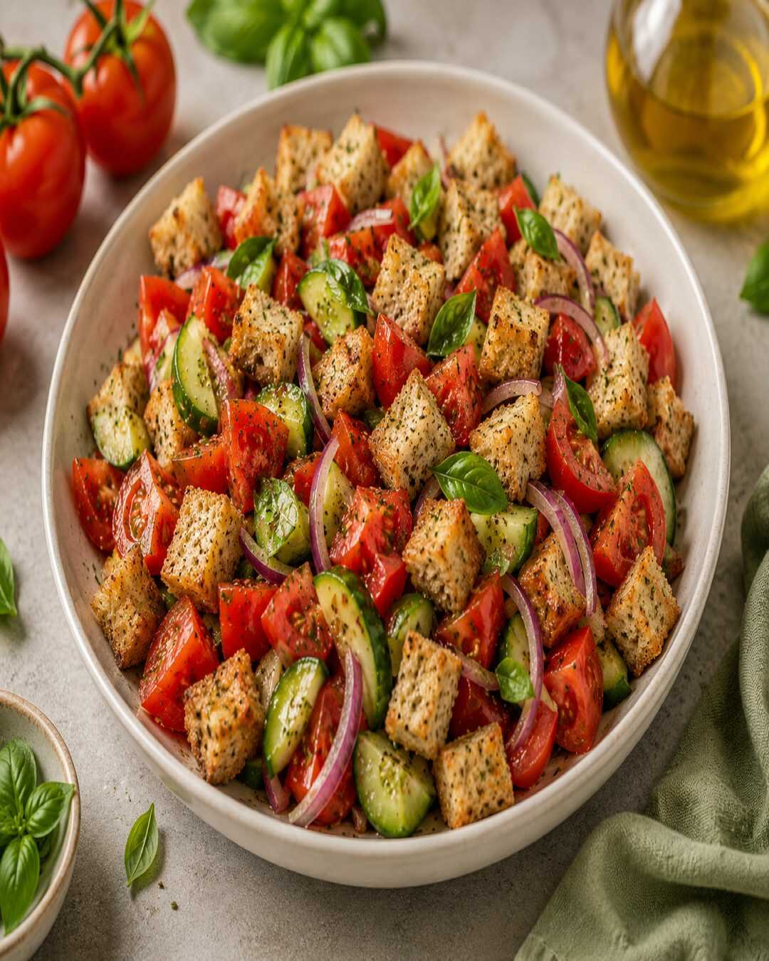 **Panzanella traditionnelle toscane – Toscane**.