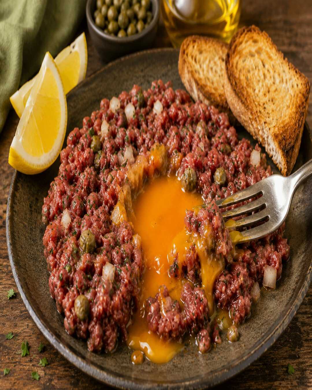 **Viande crue à l’Albese – Piémont**.